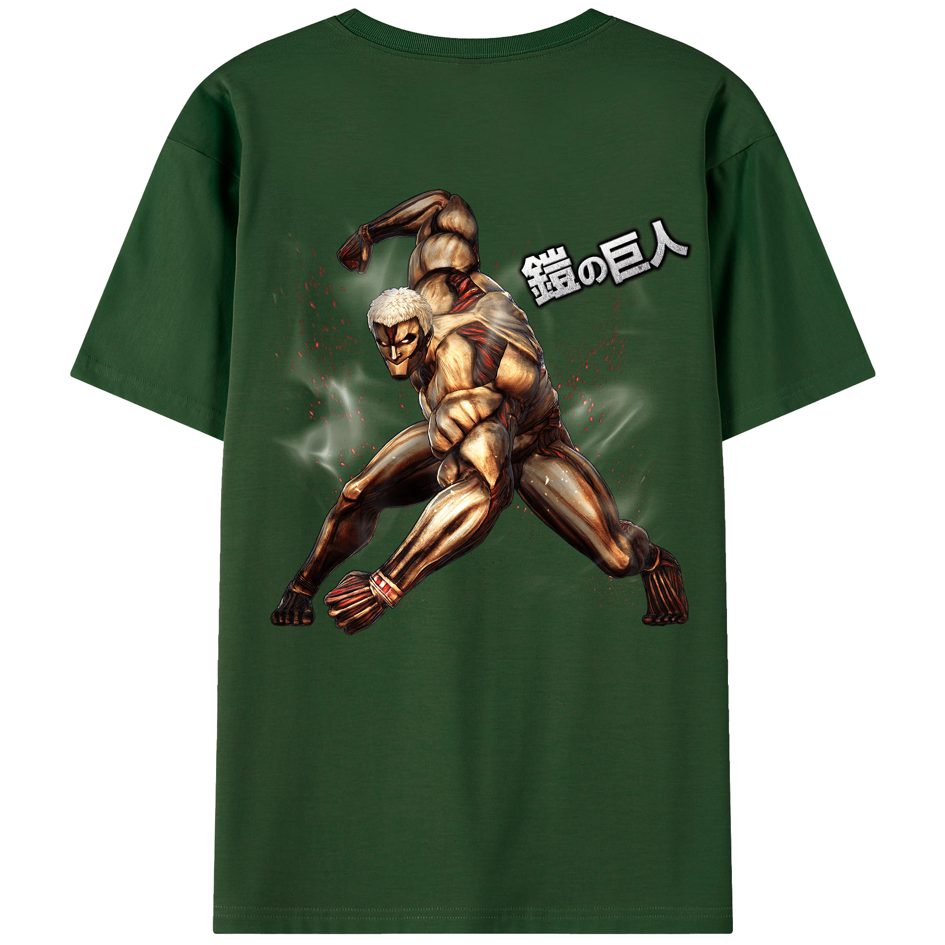 （画像用） 進撃の巨人 Attack on Titan 綿100％半袖Tシャツ（背面プリント）